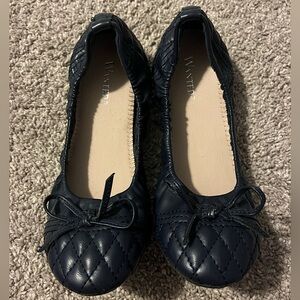 Navy Blue Wanted Ballet Slipper Flats